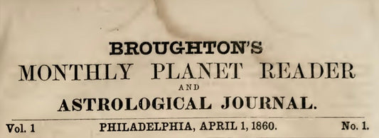 Time Traveller -ASTROLOGY 1860 APRIL