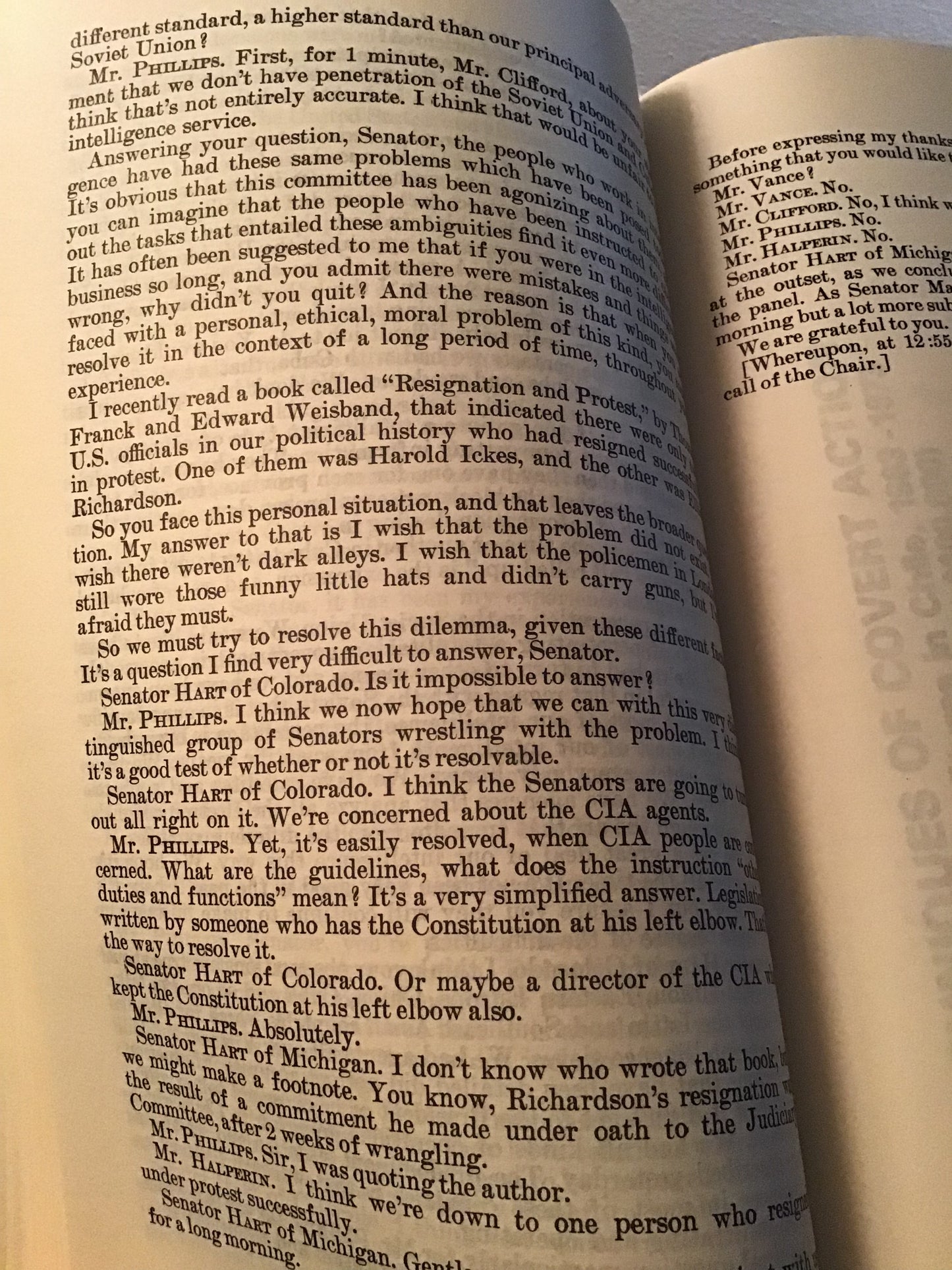 A 1975 Report Discussing Covert Action