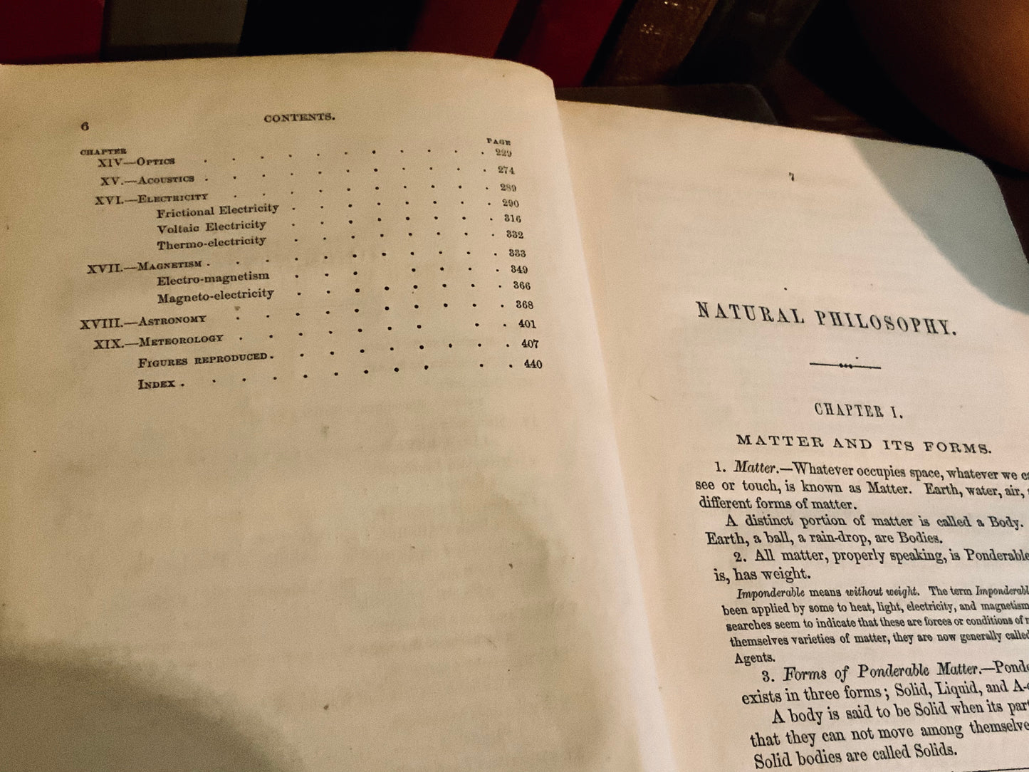 A Favorite Old Book -Natural Philosophy 1869