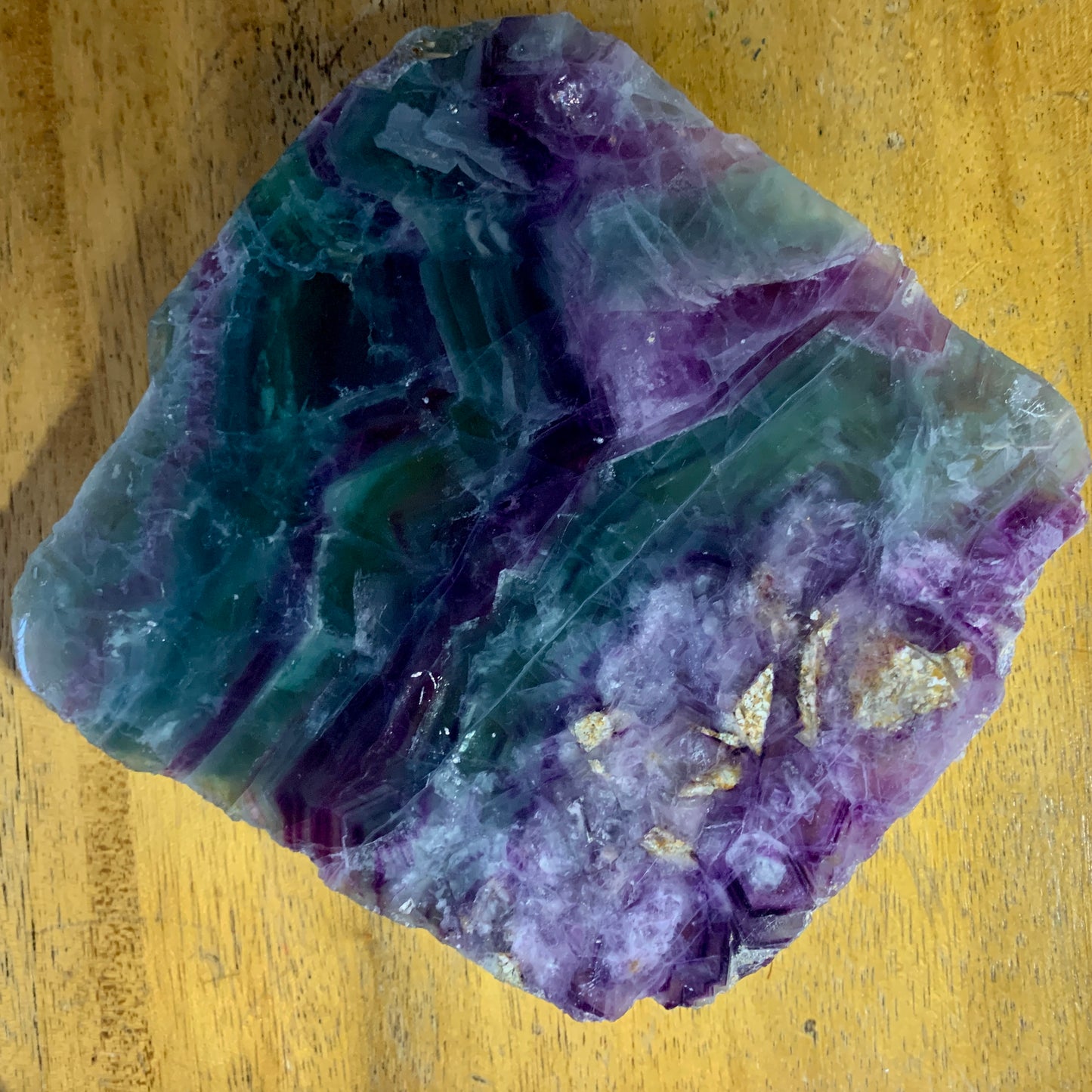 polished fluorite slab