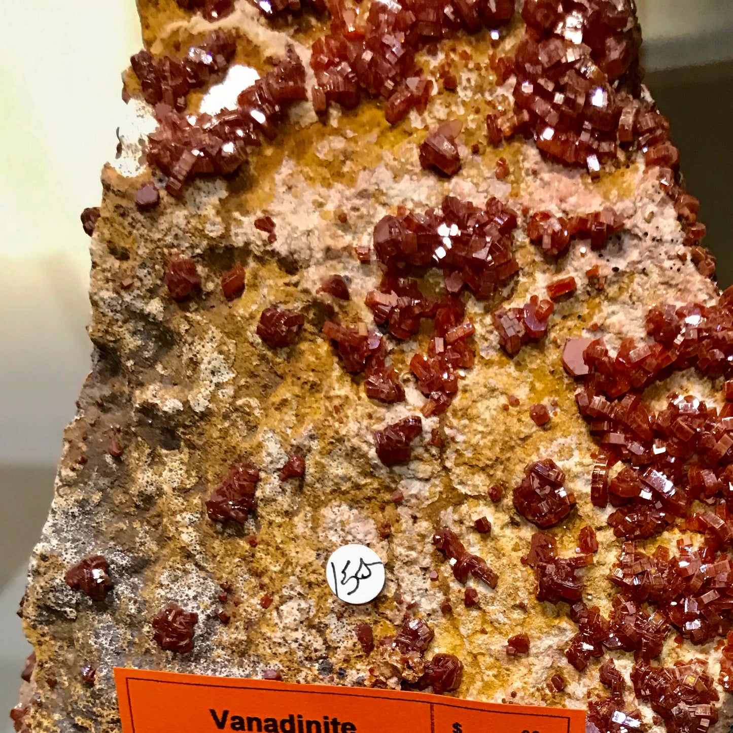 vanadinite crystals on stone