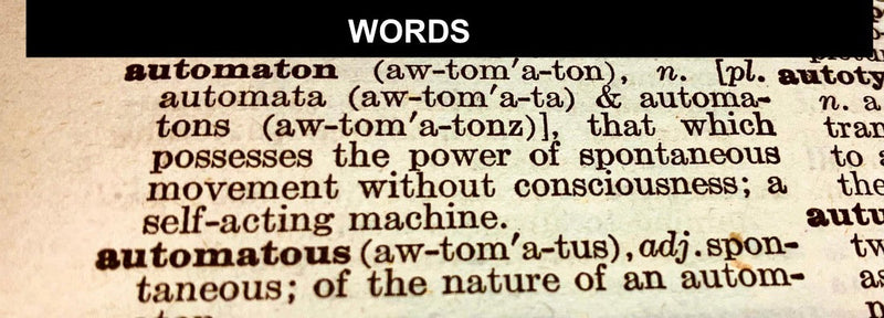 WORDS- Automatic Autonomist Automaton