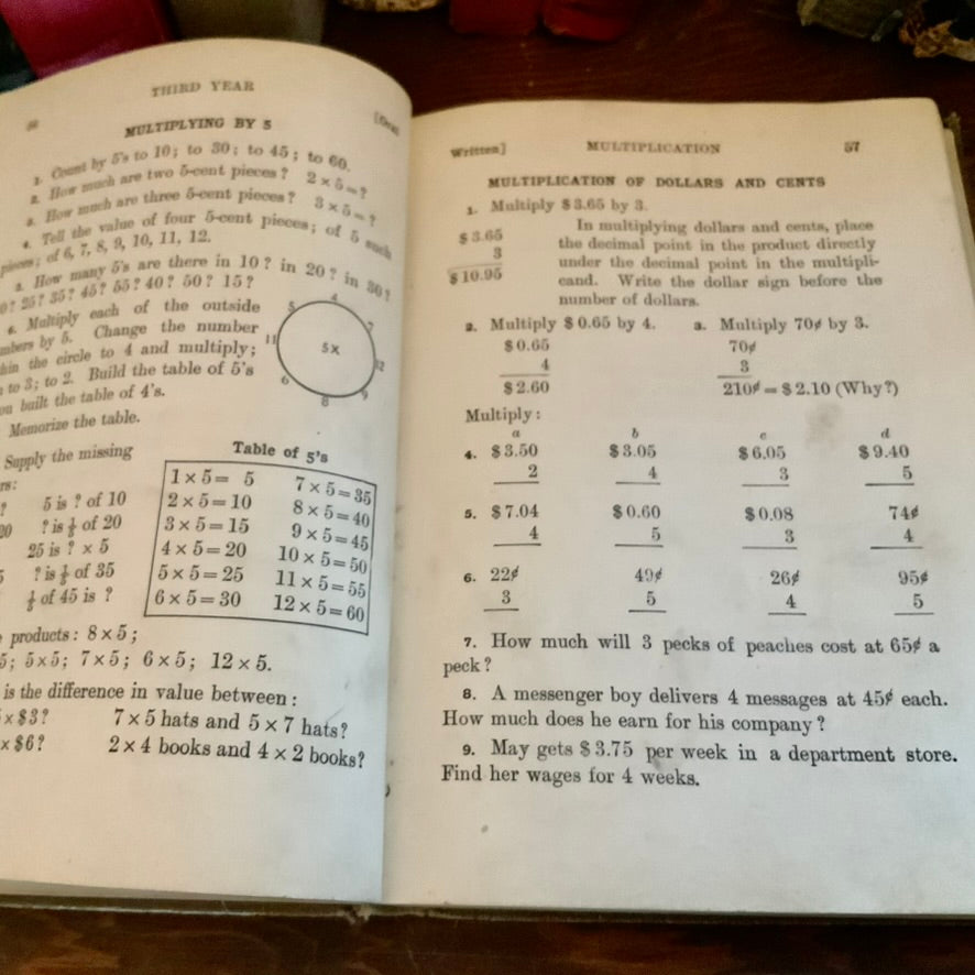 old math book from 1908
