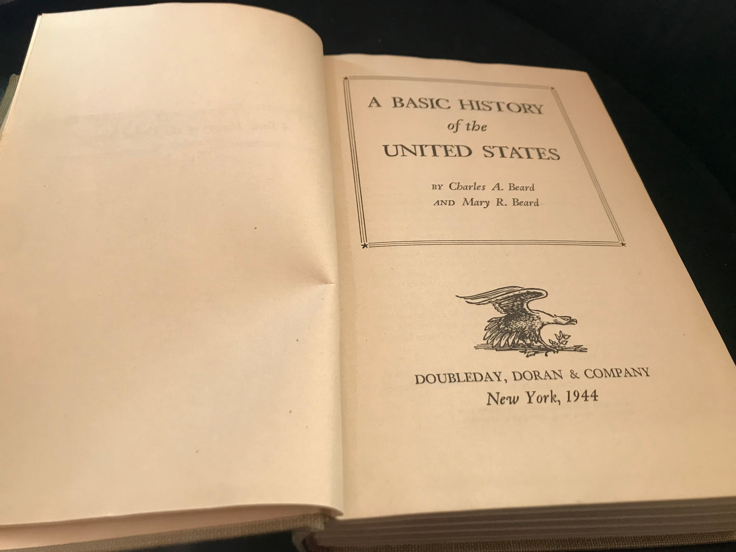 Basic History of United States 1944 Cover Page