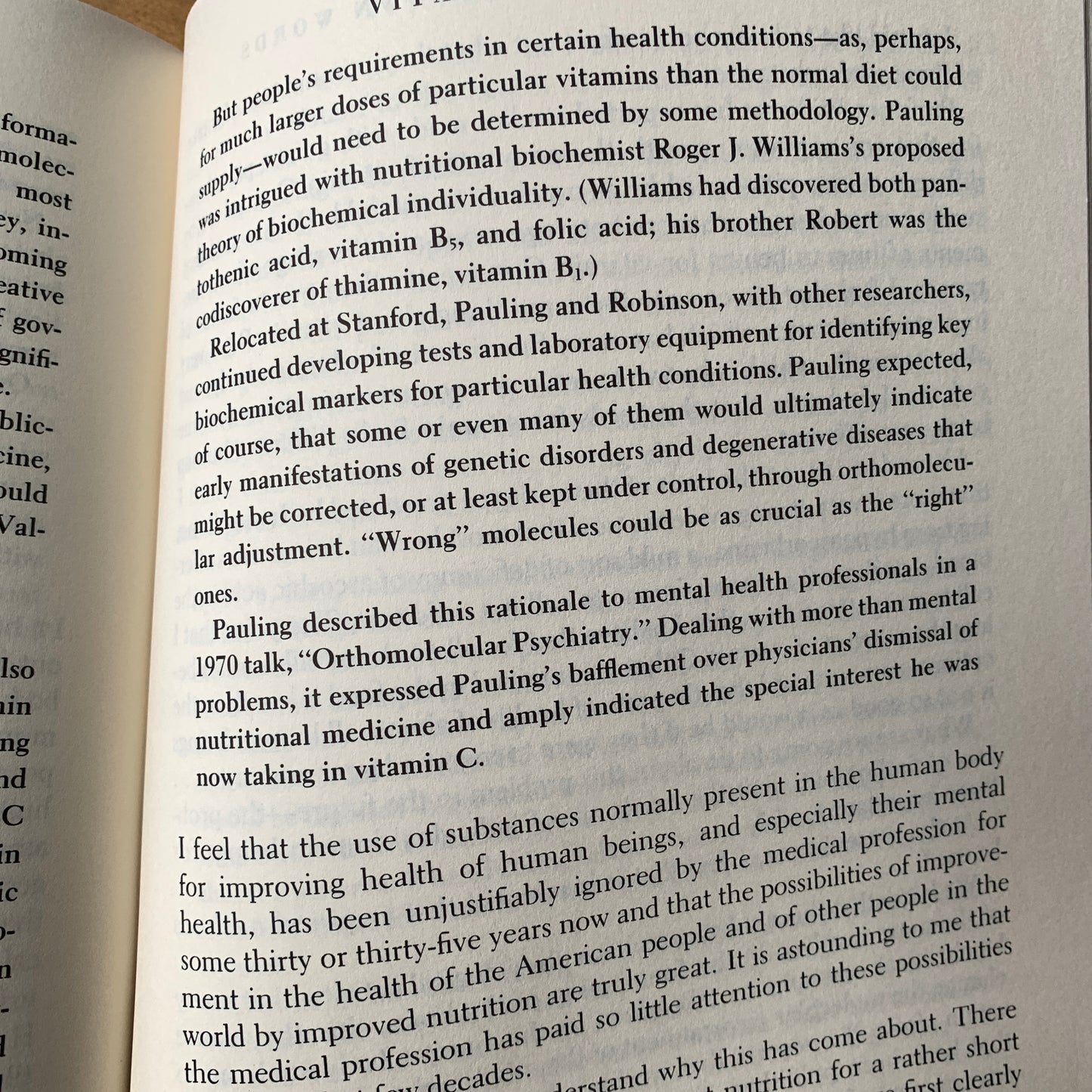 Linus Pauling In His Own Words $18
