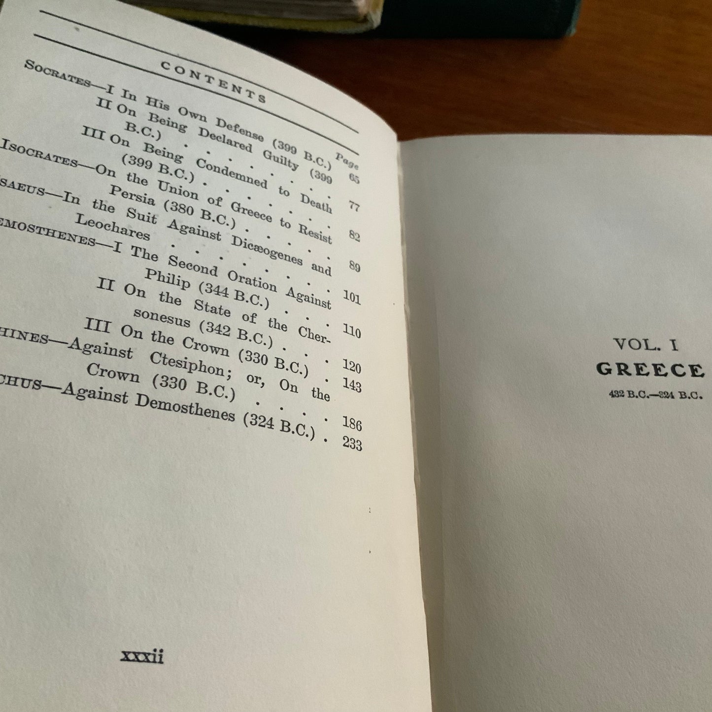The World's Famous Orations Vol 1 Greece 432 BC-324 BC