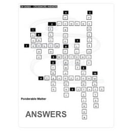 CROSSWORD #042825cw Ponderable Matter  $1