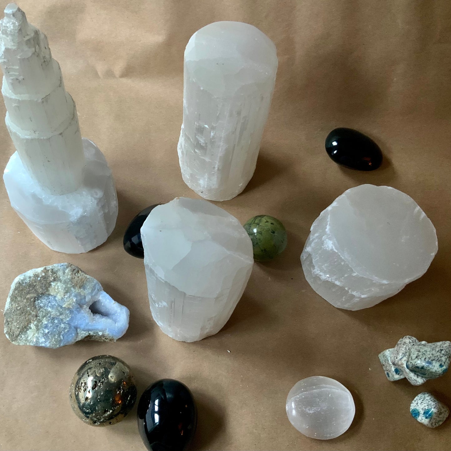 Illuminate with stone lamps
