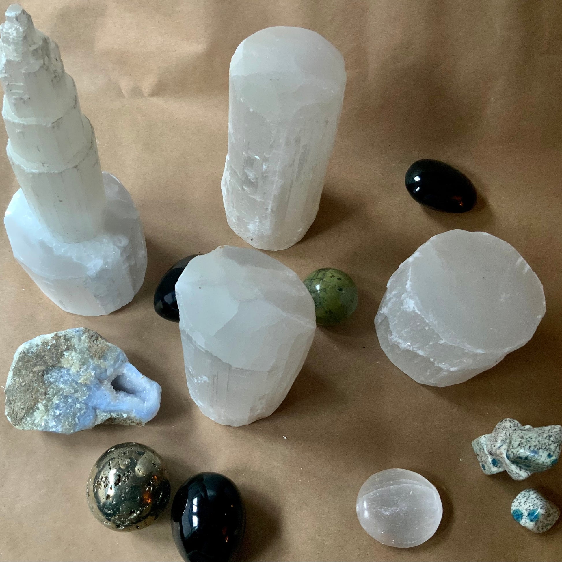 Illuminate with stone lamps