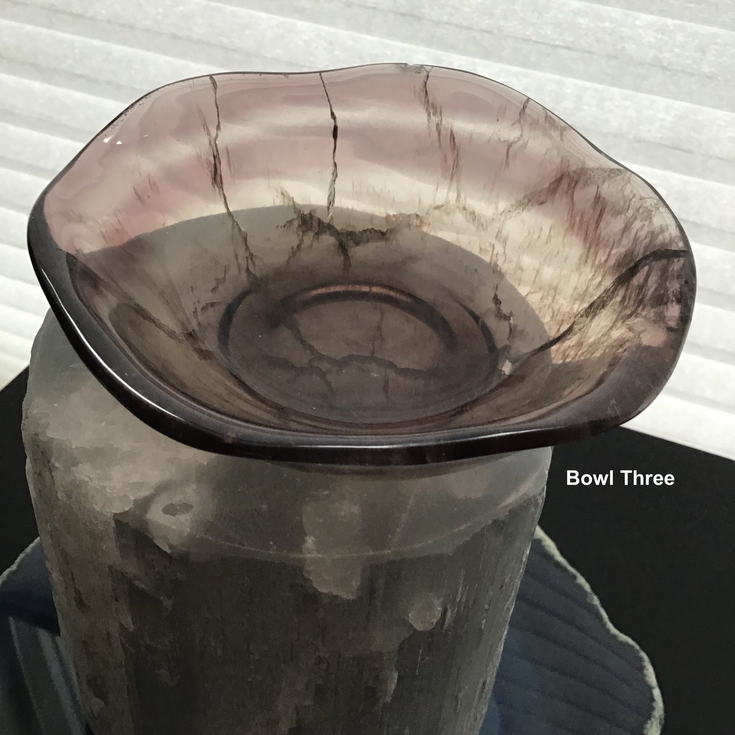 fluorite bowl three close up