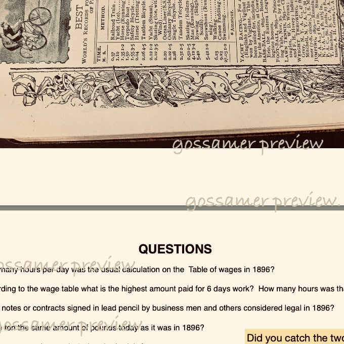 gossamer learning packet 3325c preview page one