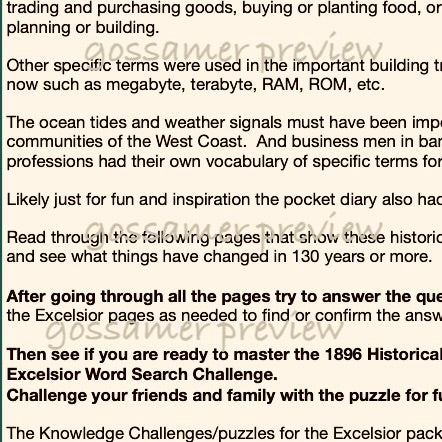 gossamer learning packet 3325c preview page three